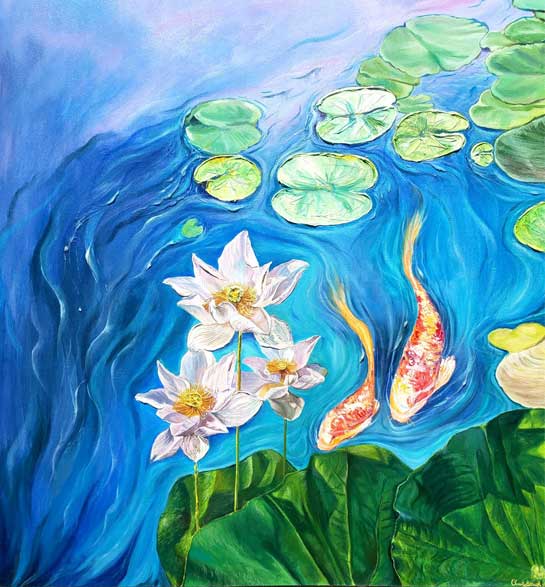 African-Art-Painting-by-Christy Hannah available for purchase at Almasi Art Agency Gallery in Diani Beach.