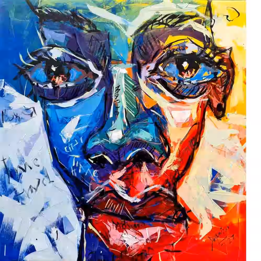 Kenyan Artist Evans Yegon is represented by Almasi Art Agency and is exhibited at the AAA Gallery in Diani Beach