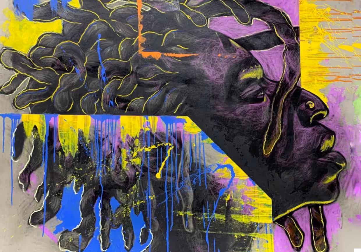 Introspection by Solomon Luvai Almasi Art Agency Gallery Diani Beach Kenya