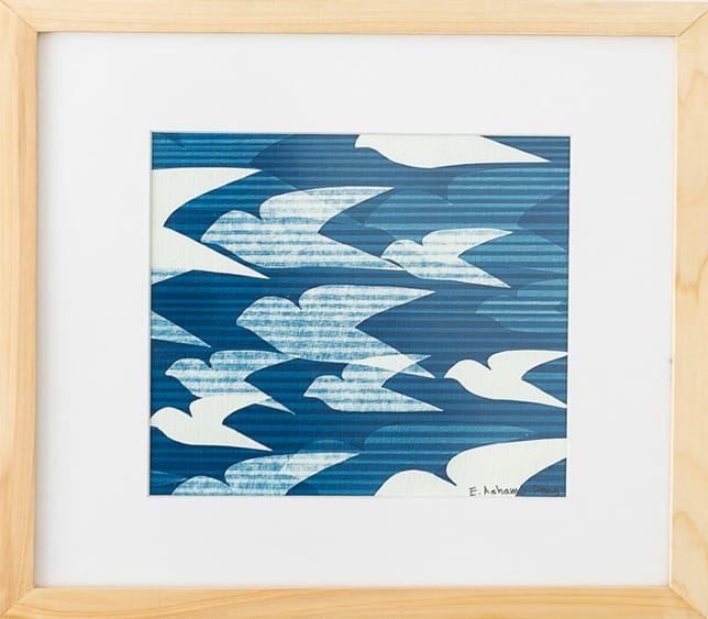 cyanotype, a nineteenth-century photographic printing process also known as “blue-printing.”